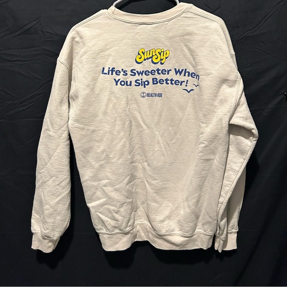 Sun Sip Healthade Brand Crew Neck - Picture 2 of 2